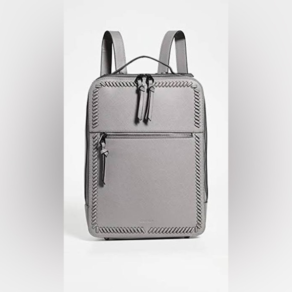 Calpak Kaya 15 inch Laptop Backpack in Charcoal Grey with Gunmetal Hardware - Picture 1 of 4